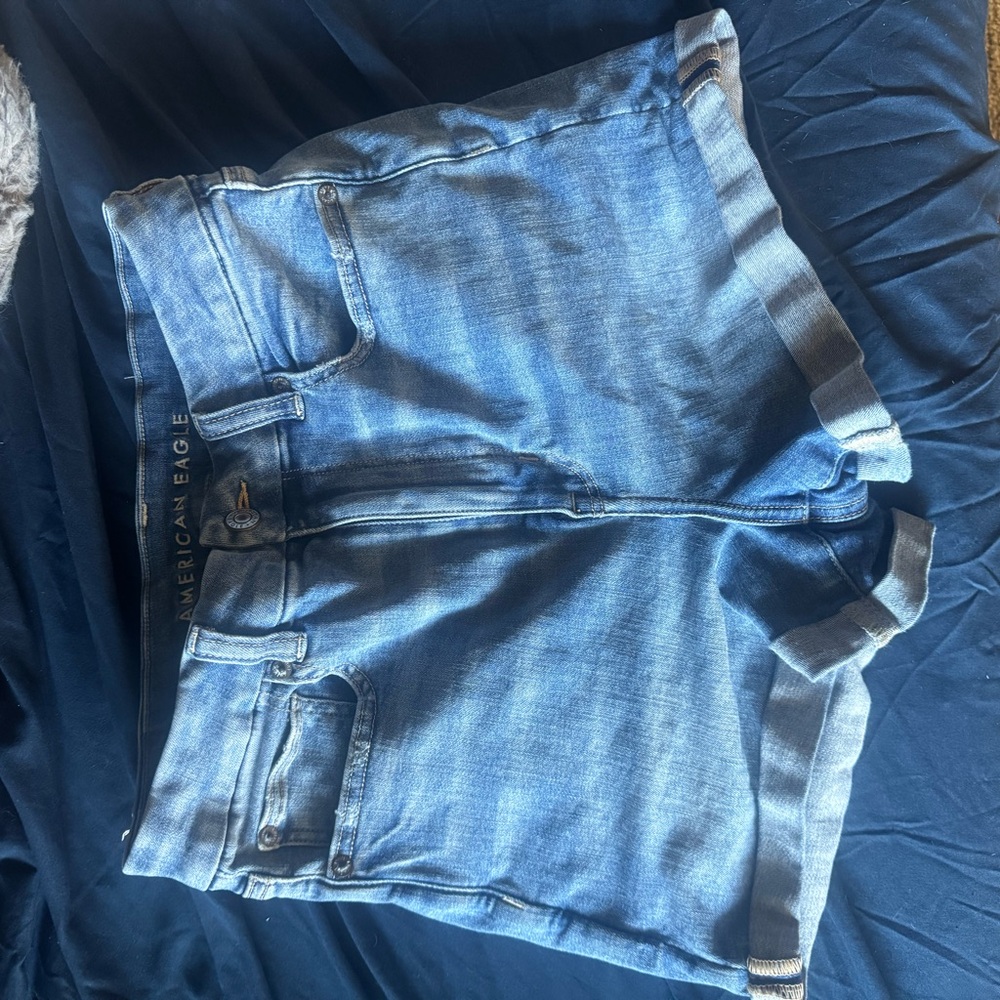 American Eagle Outfitters Women's Light Blue Jean Shorts